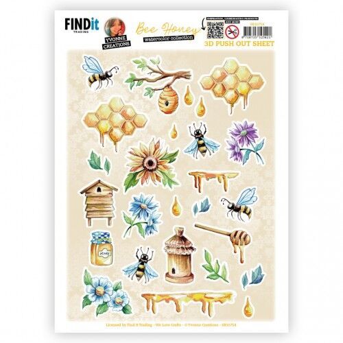 Push out - Yvonne Creations - Bee Honey - Small Elements B