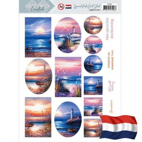Special Push Out Sheet - Card Deco Essentials - Lighthouse (NL)