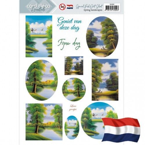 Special Push Out Sheet - Card Deco Essentials - Spring Landscapes (NL)