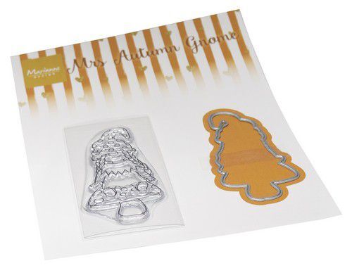 Marianne D Clear Stamps & dies Mrs. Herfst gnome CS1150 32,5x65,5mm (08-23)