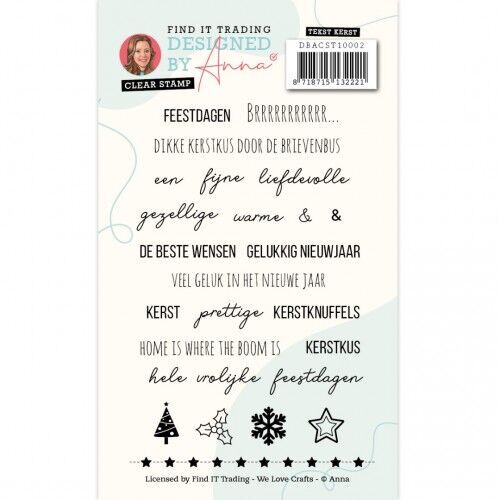 Designed by Anna - Mix and Match Text Stamps - Christmas