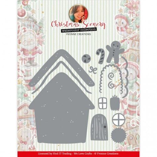 Dies - Yvonne Creations Christmas Scenery - Gingerbread House