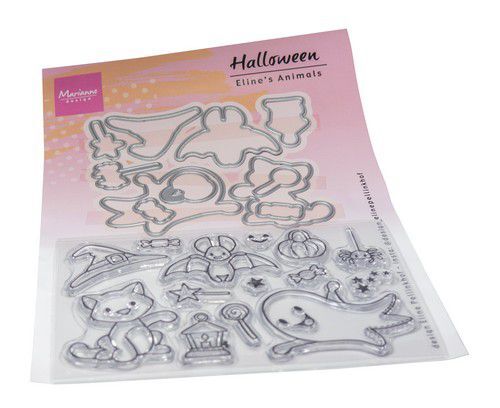 Marianne D Clear Stamps&dies Eline's Animals - Halloween EC0201  (10-23)