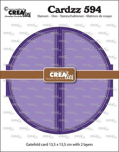 Crealies Cardzz Gatefold cirkel kaart CLCZ594 max. 13,5 x 13,5 cm (10-23)