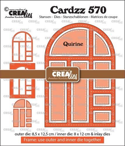 Crealies Cardzz Frame & inlay Quirine CLCZ570 max. 8,5 x 12,5 cm (10-23)
