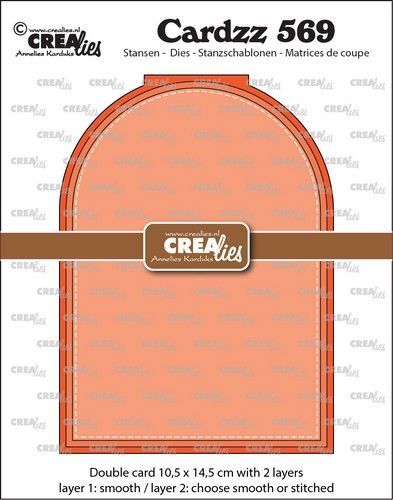 Crealies Cardzz Dubbele boog kaart CLCZ569 max. 10,5 x 14,5 cm (10-23)