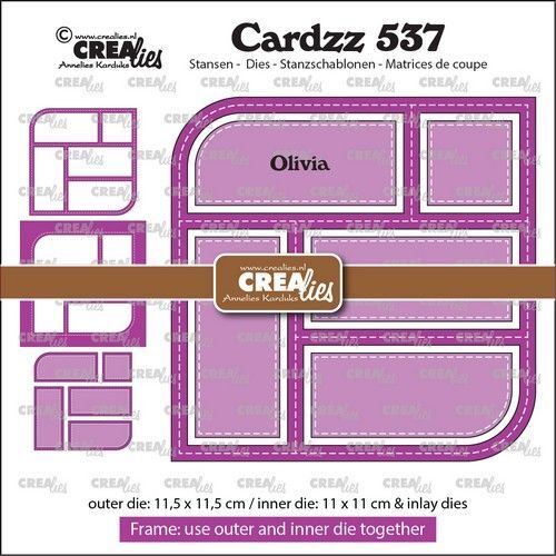 Crealies Cardzz Frame & inlay Olivia CLCZ537 max. 11,5 x 11,5 cm (10-23)