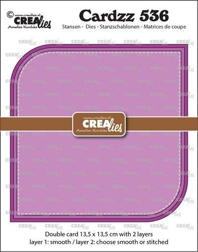 Crealies Cardzz Dubbele vierkante kaart CLCZ536 max. 13,5 x 13,5 cm (10-23)