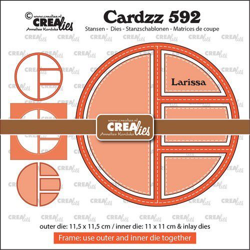 Crealies Cardzz Frame & inlay Larissa CLCZ592 11,5x11,5cm (07-23)