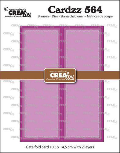 Crealies Cardzz Gatefold rechthoekige kaart CLCZ564 max. 10,5 x 14,5 cm (03-23)