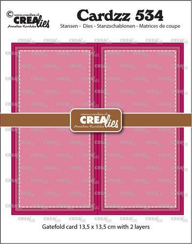Crealies Cardzz Gatefold vierkante kaart CLCZ534 max. 13,5 x 13,5 cm (03-23)