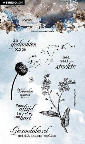 Studio Light Clear Stamp In Loving Memory nr.561 SL-ILM-STAMP561 93x135mm (11-23)