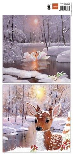Marianne D Decoupage Winter Wishes XL EWK1296 140x297mm (12-23)