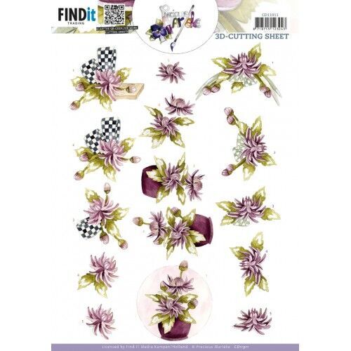 Chrysant 3D Cutting Sheet, Precious Marieke