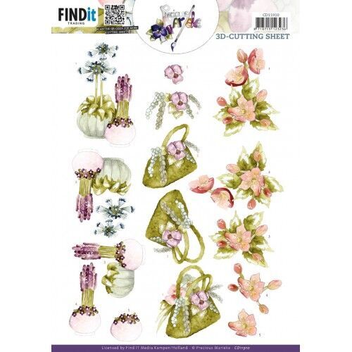 Shoppingbag 3D Cutting Sheet, Precious Marieke