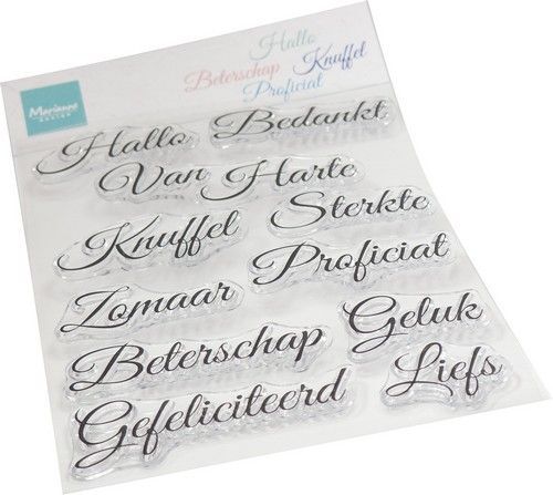 Marianne D Clear Stamps Elegante wensen  NL CS1157 1110x150mm (01-24)