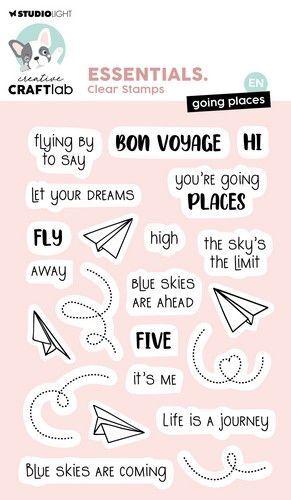 Studio Light Clear Stamp Going places Essentials nr.582 CCL-ES-STAMP582 148x105x4mm (01-24)