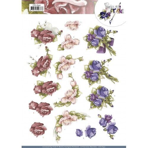 3D Cutting Sheet - Precious Marieke - Garden Flowers