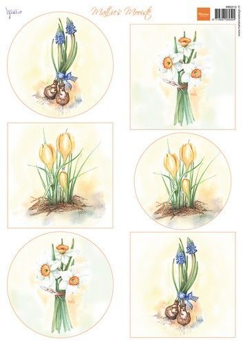 Marianne D Decoupage Mattie's Mooiste - Bloembollen MB0213 A4 (02-24)