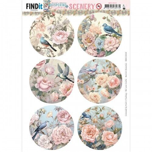 Push-Out Scenery  - Berries Beauties - Whispering Spring - Birds Round