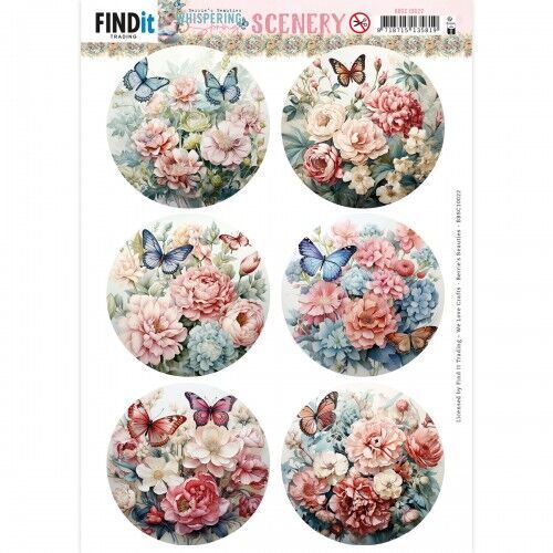Push-Out Scenery  - Berries Beauties - Whispering Spring - Butterfly Round