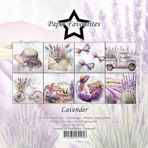 Paper Favourites 15x15 cm Lavender