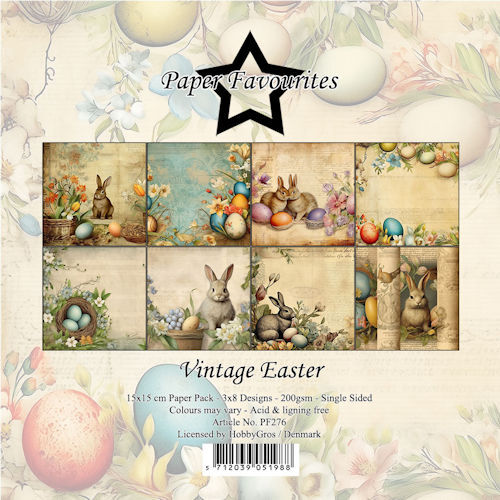 Paper Favourites 15x15 cm Vintage Easter
