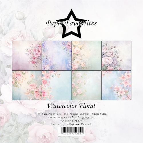 # Paper Favourites 15x15 cm Watercolor Floral