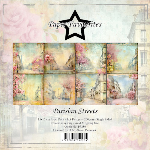 # Paper Favourites 15x15 cm Parisian Streets
