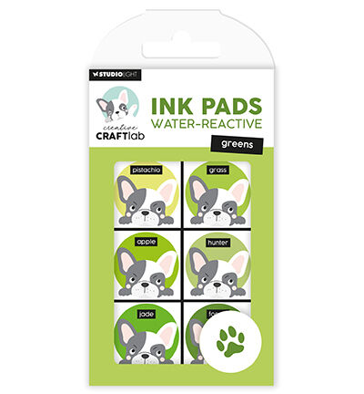 Ink Pads Water-reactive greens Essentials nr.22