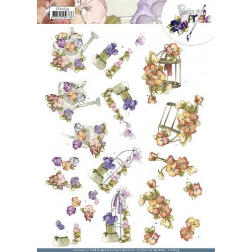 3D Cutting Sheet - Precious Marieke - Sweet roses