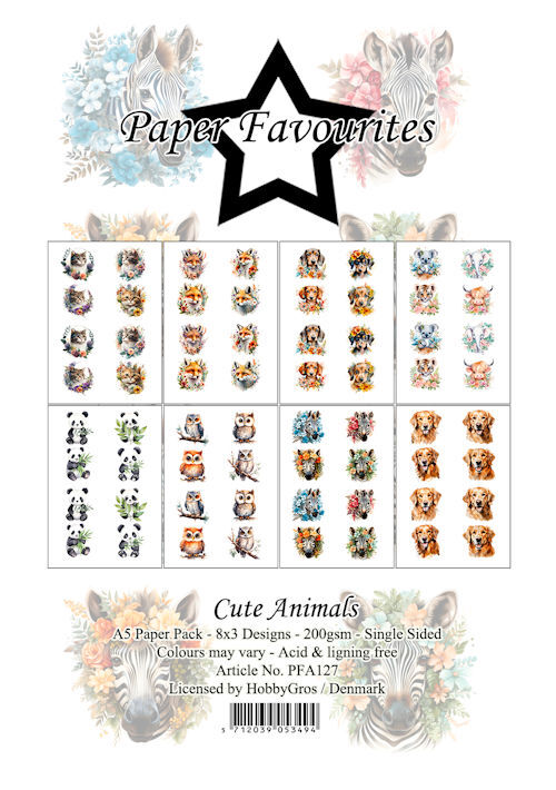 #4 Paper Favourites A5 Cute Animals