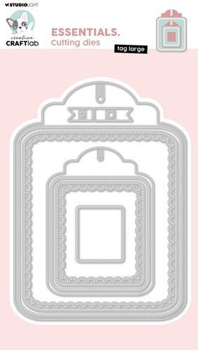 Studio Light Cutting Die Tag large Essentials nr.801 CCL-ES-CD801 182x132x1mm (03-24)