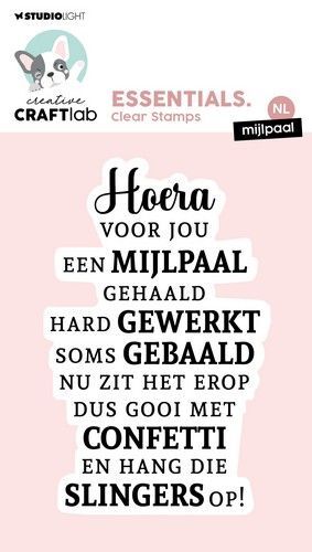 Studio Light Clear Stamp Mijlpaal Essentials nr.623 CCL-ES-STAMP623 97x62x1mm (03-24)