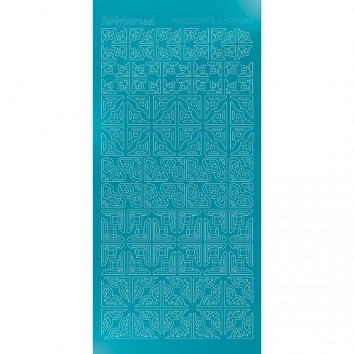Hobbydots Corners - Mirror Azure Blue