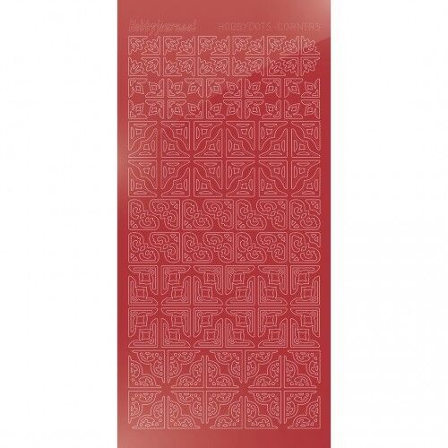Hobbydots Corners - Mirror Christmas Red