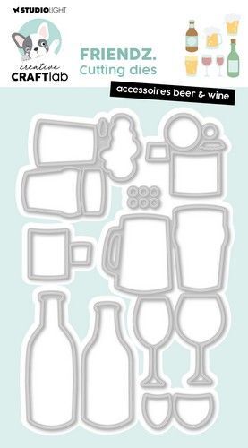 Studio Light Cutting Die Accessoires beer&wine Friendz nr.816 CCL-FR-CD816 124x82mm (04-24)