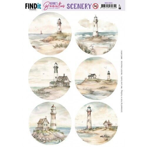 Scenery Push out - Berries Beauties - Lighthouse - Round