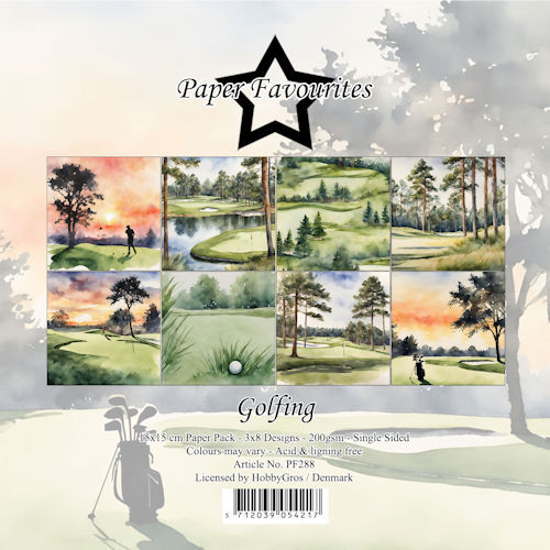 Paper Favourites 15x15 cm Golfing