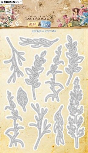 Studio Light Cutting Die Sprigs & sprouts Wild & Free nr.826 JMA-WAF-CD826 99x141mm (05-24)