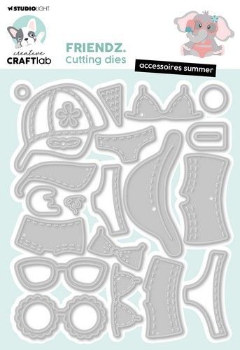 Studio Light Cutting Die Accessoires summer Friendz nr.834 CCL-FR-CD834 128x85mm (05-24)