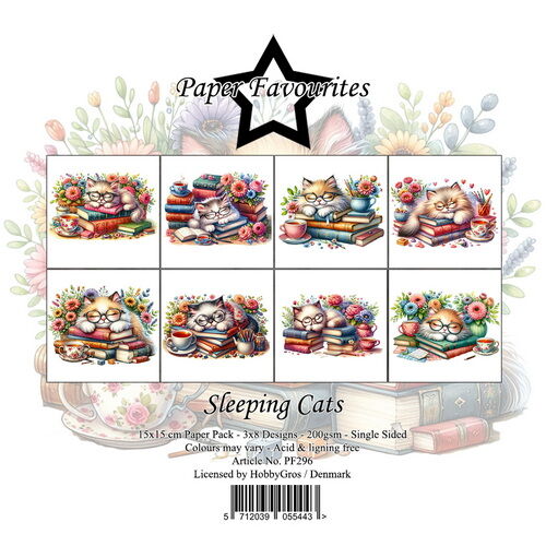 Paper Favourites 15x15 cm Sleeping Cats
