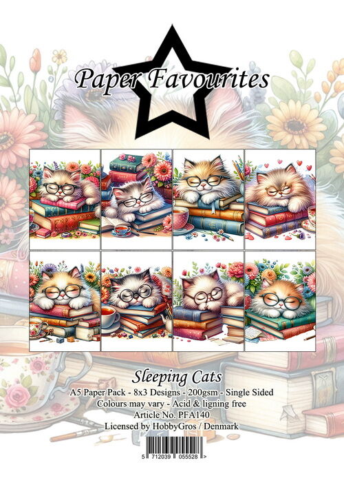 Paper Favourites A5 Sleeping Cats