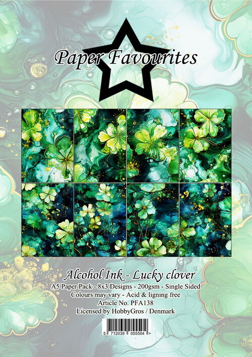 Paper Favourites A5 Alcohol Ink - Lucky Glover