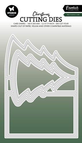 Studio Light Cutting Dies Tree folding card Essentials nr.255 SL-ES-CD255 200x140mm (06-24)