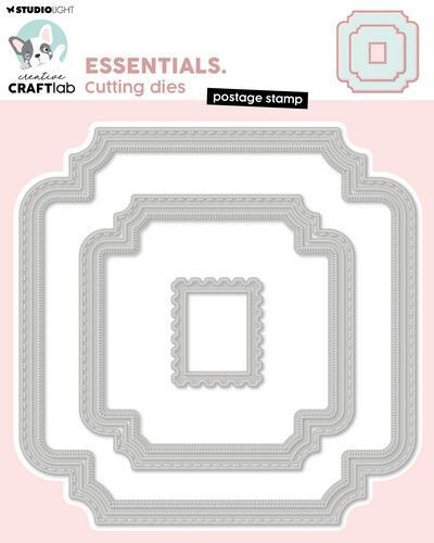 Studio Light Cutting Die Postage stamp Essentials nr.856 CCL-ES-CD856 147x147mm (06-24)