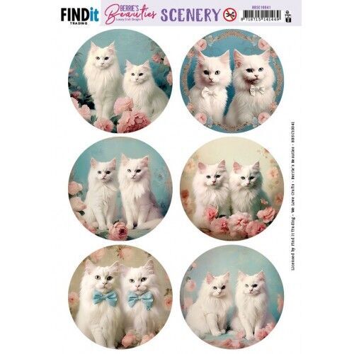 Scenery Push out - Berries Beauties - Pretty Kitties - Round