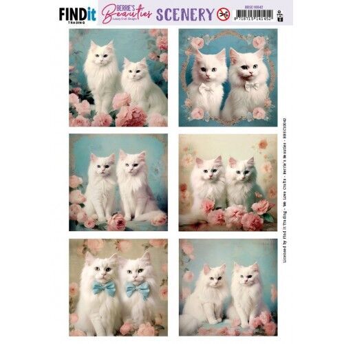 Scenery Push out - Berries Beauties - Pretty Kitties - Square