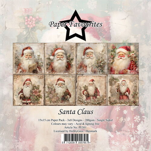 Paper Favourites 15x15 cm Santa Claus