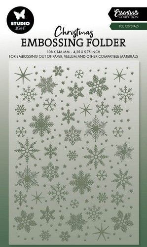 Studio Light Embossing Folder Ice crystals Essentials nr.21 SL-ES-EMB21 105x148mm (06-24)